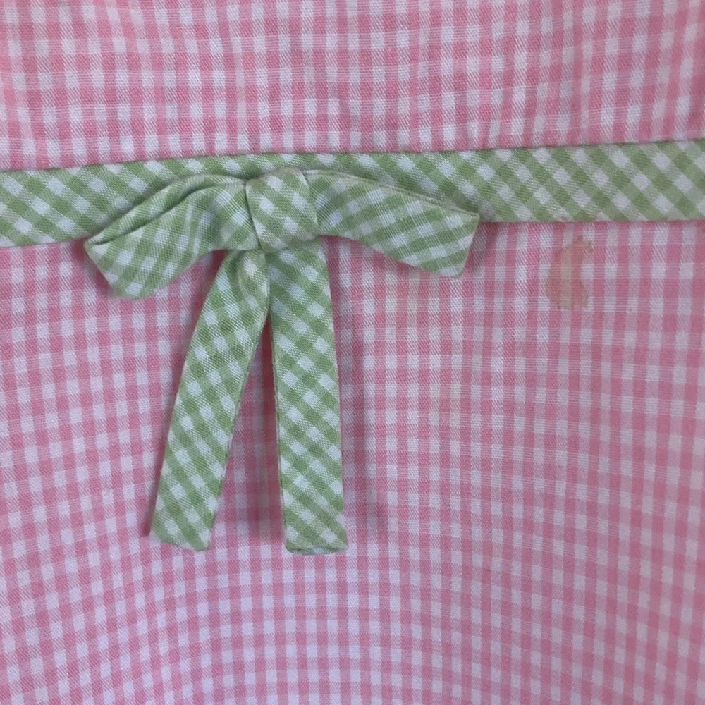 Talbots Pink and Green Checkered- Size 14 - Picture 2 of 7